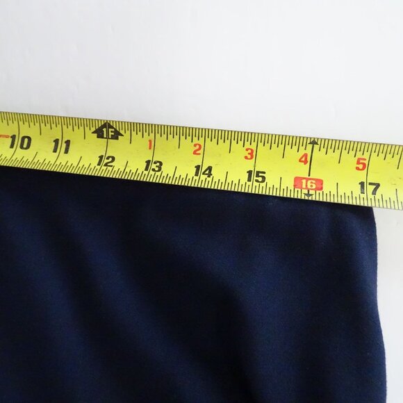 Vintage Sag Harbor Navy Blue 2 pc Blazer and Skirt Suit Set Women Size 16 Work - Picture 15 of 16